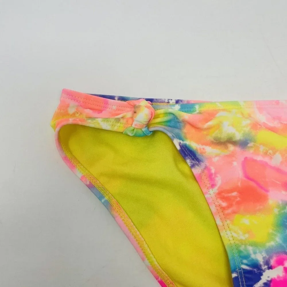 California‎ Waves Juniors Size XS Tie-Dyed Knotted Swim Bikini Bottoms 1900